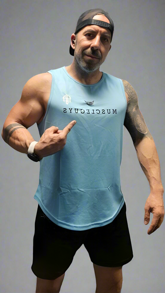 Aleix man wearing t-shirt cyan colour from utempire 
